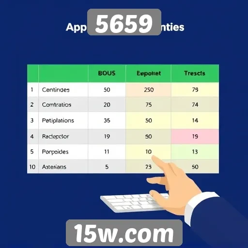 Comparação entre o site 5659 e concorrentes